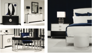 mobilier modern alb-negru